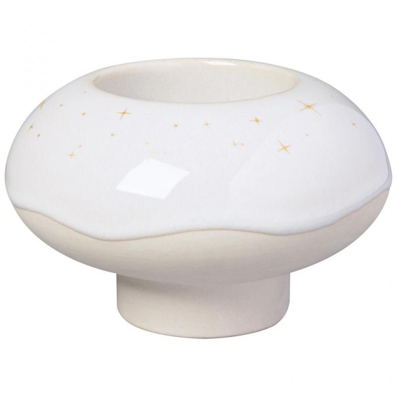 Villeroy & Boch Winter Glow Donut Candle Holder: Premium Porcelain Festive Decor